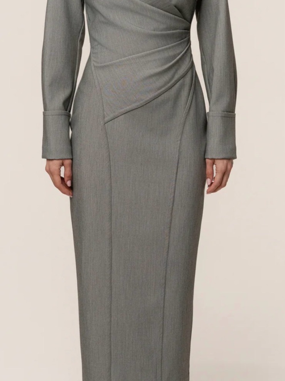 Jluxlabel GREY MANIFEST BLAZER MIDI DRESS NWT (XS)